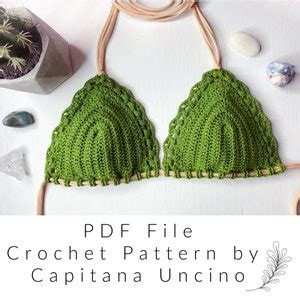 Pdf File For Crochet PATTERN Marina Crochet Bikini Top Sizes Xs S M L Xl Etsy