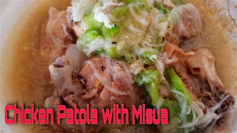 How To Cook Chicken Patola With Misua YouTube