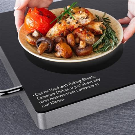 NutriChef Portable 16 5 X 11 Electric Food Warmer Platter Tray Buffet Hot Plate 1 Piece King