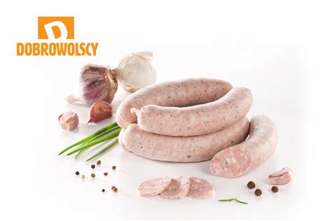 Kiełbasa biała parzona Dobrowolscy Łączymy Smakiem Pokolenia