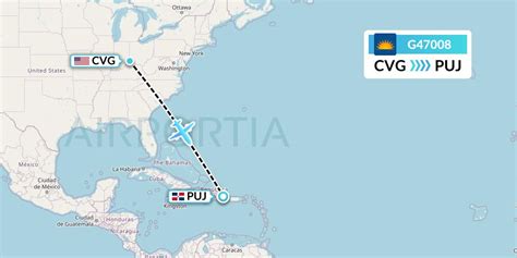 G47008 Flight Status Allegiant Air Cincinnati To Punta Cana AAY7008