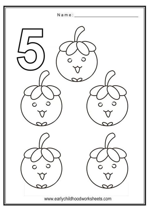 Get This Number 5 Coloring Page - 562s5