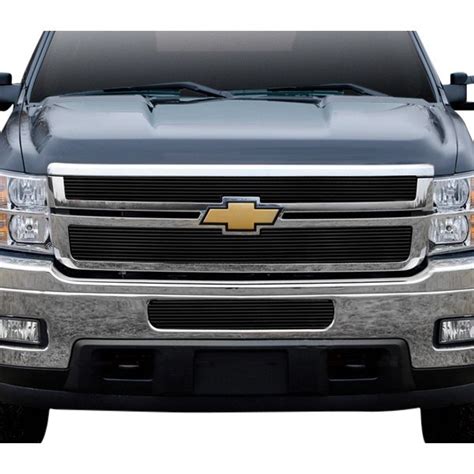 Apg Chevy Silverado Pc Black Horizontal Billet Grille Kit