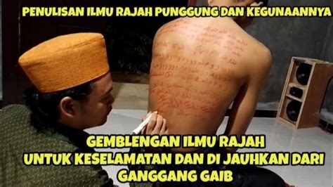 Gemblengan Ilmu Rajah Punggung Untuk Keselamatan Dan Apa Saja