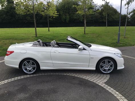 Mercedes E Cdi Sport Blue Efficiency Convertible White