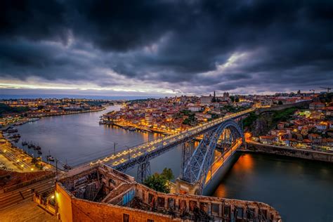 luis  bridge bridge river city portugal man  porto hd wallpaper