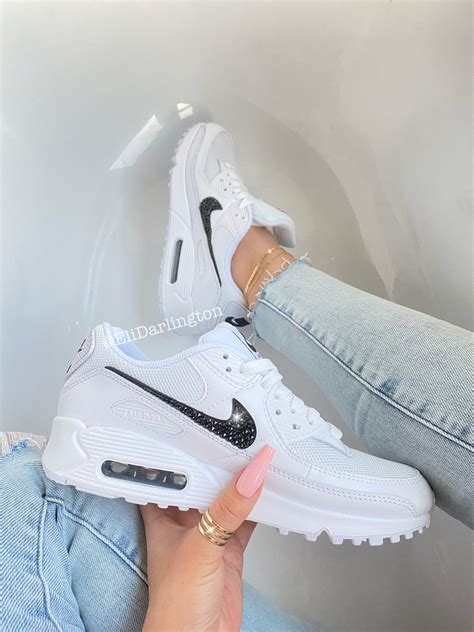 Womens Swarovski Nike Air Max 90 Shoes Etsy