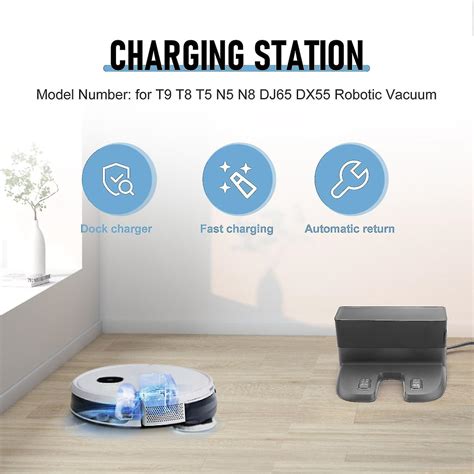 Charger Dock Base Charging Station For Ecovacs Deebot Ozmo T9 T8 T5 N5