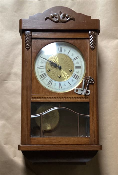 VTG Jauch German Westminster Chime Wall Clock Western Germany Needs