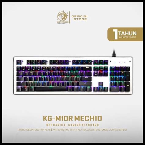 Jual Keyboard Gaming Imperion Mech 10 Kg M10R Mechanical Rgb Shopee