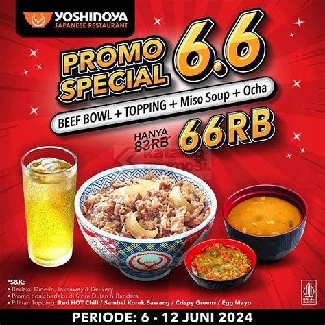 Deretan Promo Makanan Dan Minuman Dari Yoshinoya Sampai Emado S