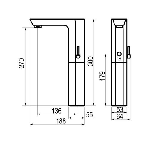 Grifo electrónico alto transformador de lavabo Aroha Tech mármol blanco