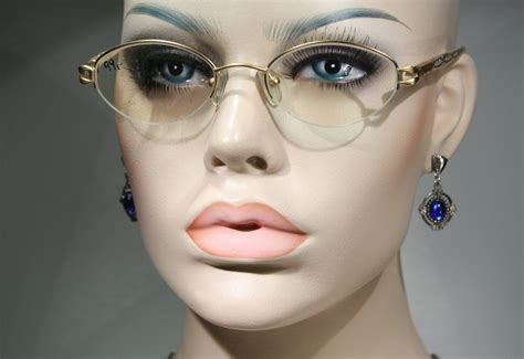 Unworn Vissio Women S Nickel Free Gold Color Oval Half Rim Etsy Designer Glasses Frames