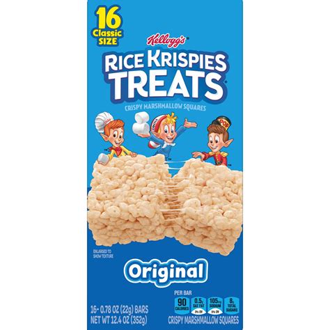 Rice Krispies Treats Original Crispy Marshmallow Squares, 12.4 oz ...