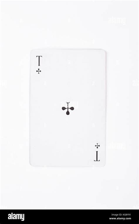 Ace Of Clubs Playing Card Stock Photo Alamy