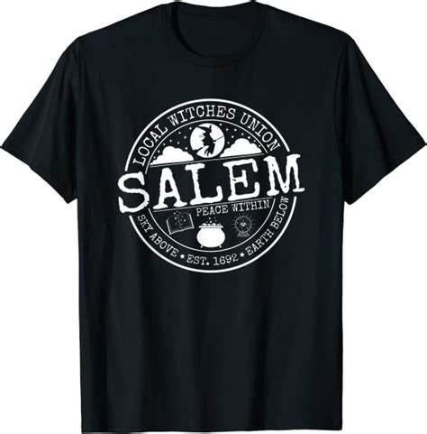 Salem Local Witches Union Witchcraft Pagan Wiccan Halloween T Shirt