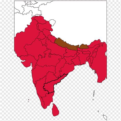 Mapa En Blanco De India Mapa Polityczna Mapa Del Mundo India India