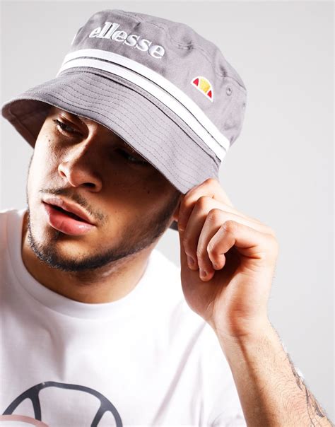 Ellesse Lorenzo Bucket Hat Grey Terraces Menswear