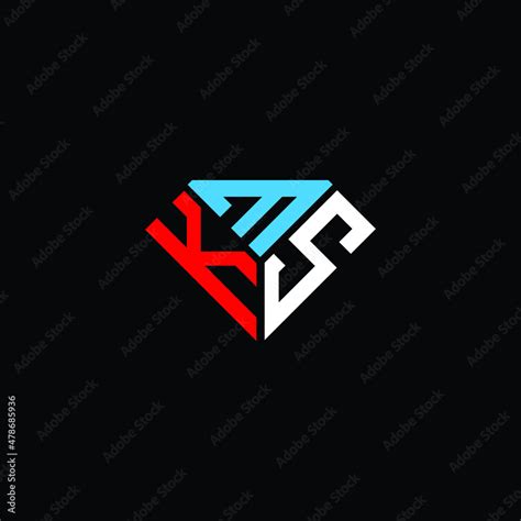 KMS letter logo creative design. KMS unique design Stock Vector | Adobe ...