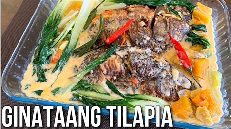 How To Cook GINATAANG TILAPIA RECIPE FISH IN COCONUT MILK FILIPINO