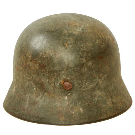 Original German Wwii Service Used M40 Single Decal Army Heer Helmet Wi