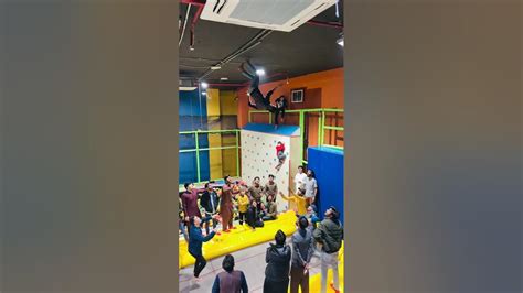 2 Times Highest Jump🥶🥶🥶🥵🥵 Trampoline Viralvideo Fitness Backfl