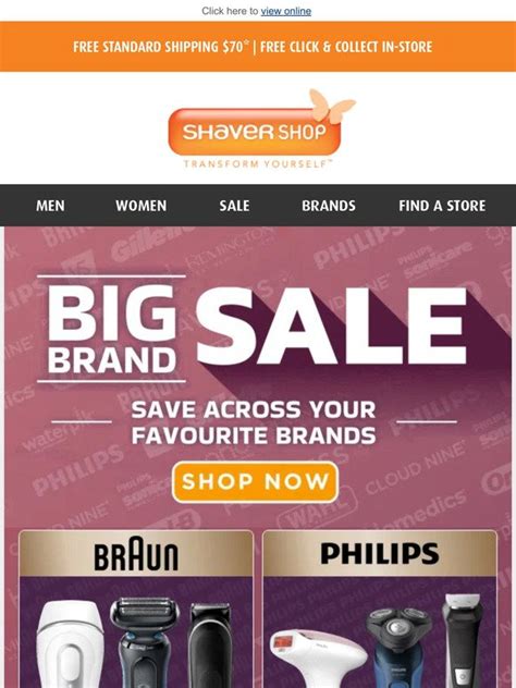 Shaver Shop: Save Across All of Your Favourite Brands In Our Big Brand ...