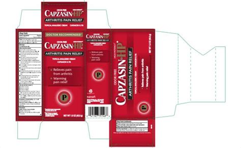 Dailymed Capzasin Hp Arthritis Pain Relief Capsaicin Cream