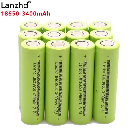 12 pçs 100 original novo inr18650 3 7 v 30a 3400 mah 18650 bateria