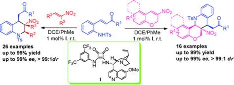 Organocatalytic Enantioselective Cascade Azamichael Michael Addition