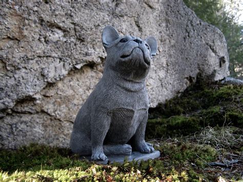 French Bulldog Statue Frenchie Bulldog Statues Concrete Dog | Etsy