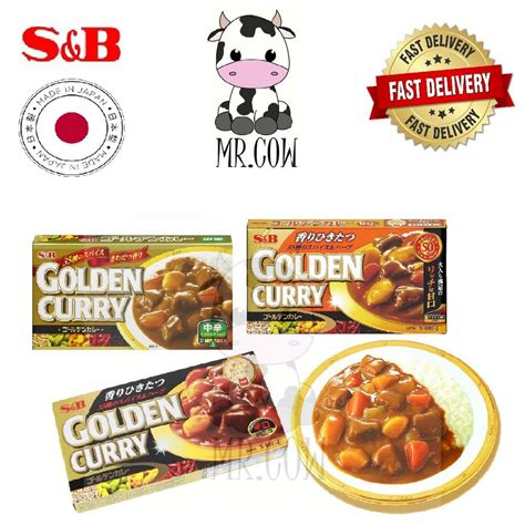 S B Foods Golden Japanese Curry Roux Sauce Mix G Mild Medium Hot Shopee Malaysia