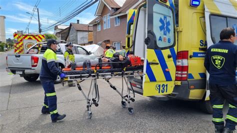 Colisión deja dos personas lesionadas en Rahue Bajo Soy De Osorno