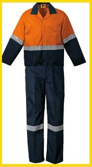 Reflective 2piece Conti Suit Overalls Poly Cotton In Green Orange Or