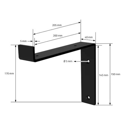 Lot De Supports D Tag Re Ml Design X X Cm En M Tal Noir