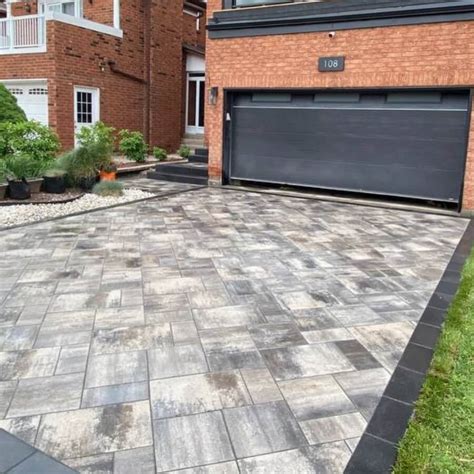 Woodbridge Interlocking Services Backyard Driveway Interlock