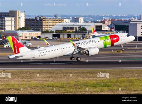 TAP Air Portugal Airbus A321neo Airplane Lisbon Airport In Portugal