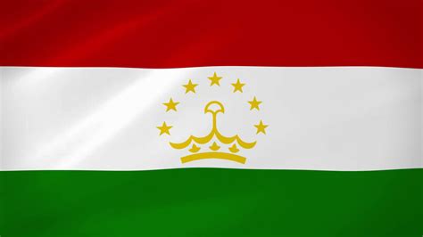 Tajikistan Waving Flag Realistic Animation Video 33671458 Stock Video ...