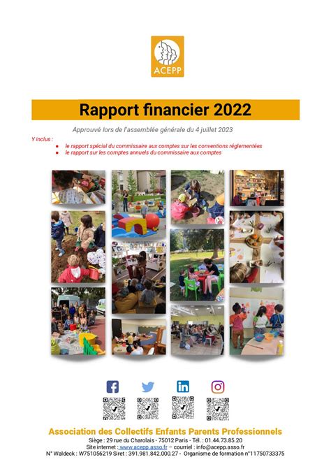 Calaméo 2022 Rapport Financier adopté