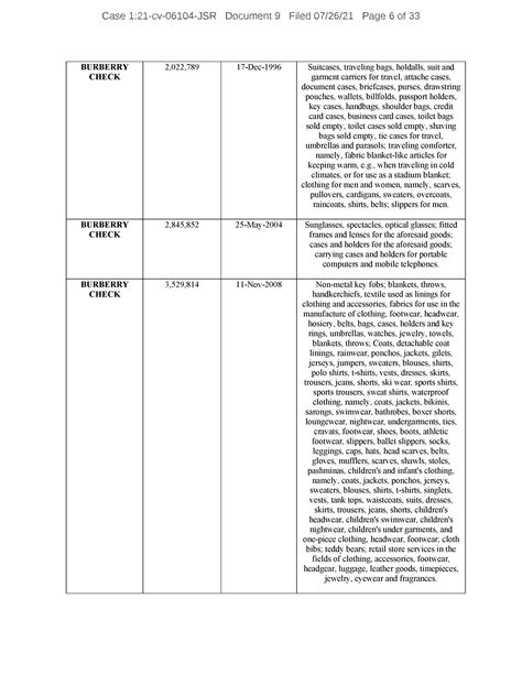 Nos Notice Of Suit Incoming For Trademark