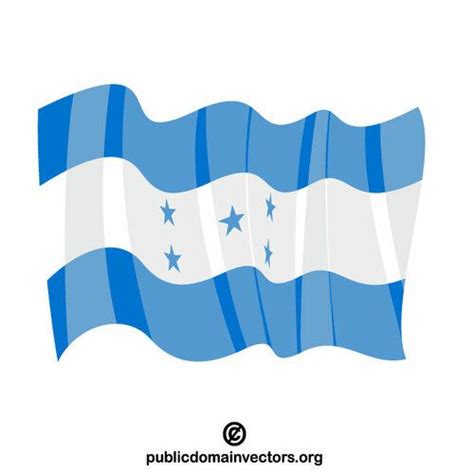 PublicDomainVectors Org National Flag Of Honduras Honduras Flag