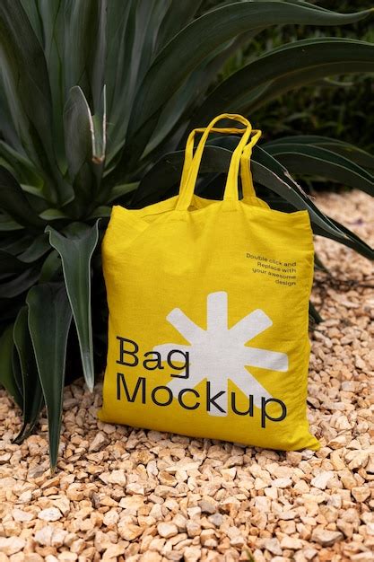 Premium Psd Tote Bag Mockup In Nature