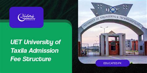 Uet Taxila Admission Last Date Uettaxila Edu Pk