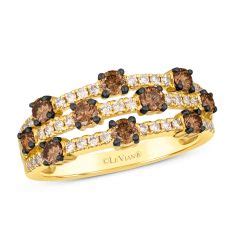 Le Vian Ctw Chocolate Diamonds And Nude Diamonds K Honey Gold Ring Size REEDS Jewelers
