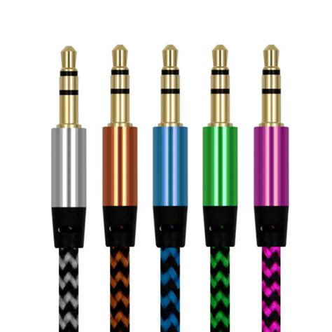 M Nylon Aux Cable To Mm Jack Audio Cable Car Audio Cable Cord