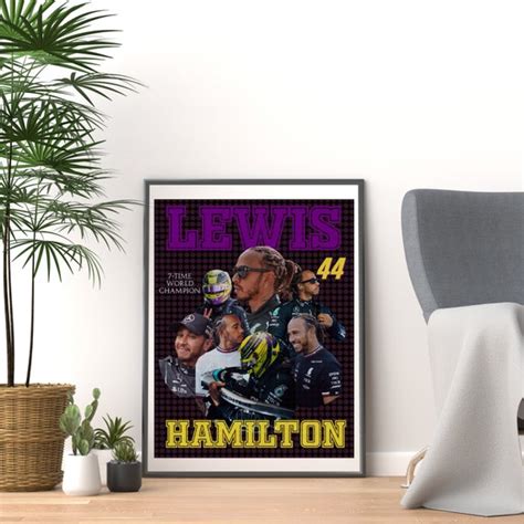 Lewis Hamilton Formula 1 Poster Etsy