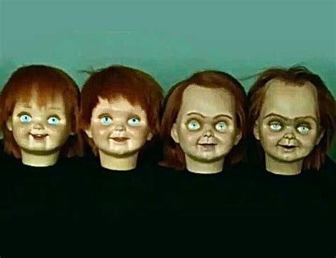 In Childs Play 1988 Chuckys Features Become Progressively More