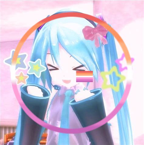 Hatsune Miku Lesbian Pfp ᴗ in 2025 Lesbian flag Lesbian Miku