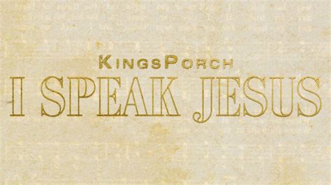 I Speak Jesus