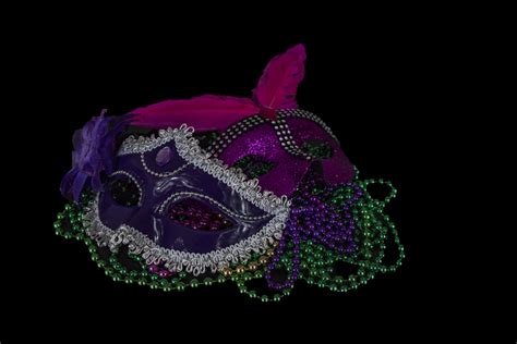 Mardi Gras Beads Mask Free Stock Photo Public Domain Pictures